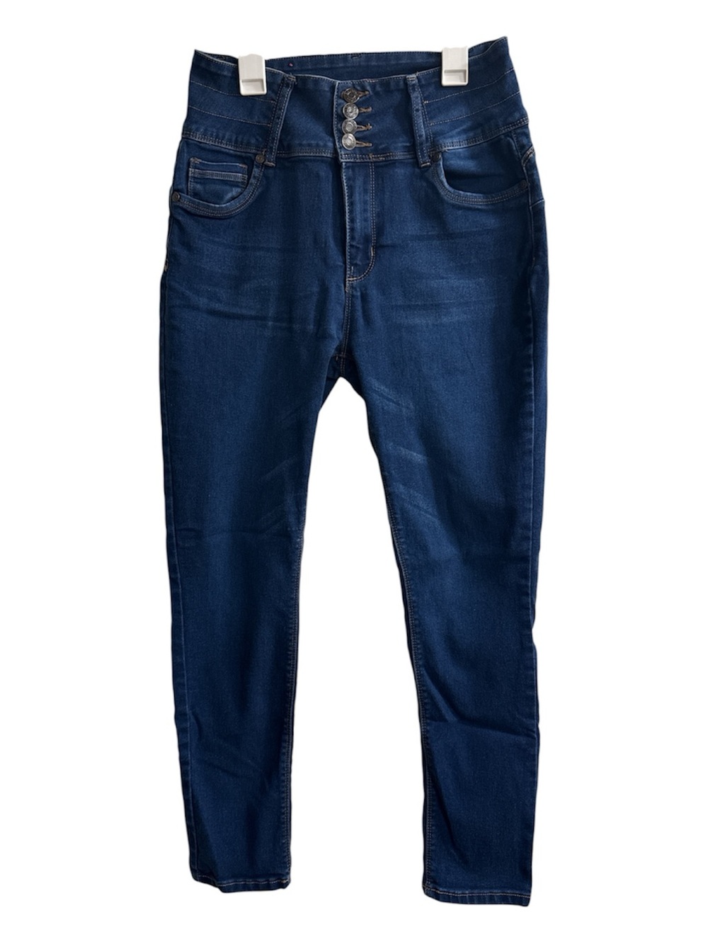 BAMBOO Dark Blue High-Rise Skinny Jeans